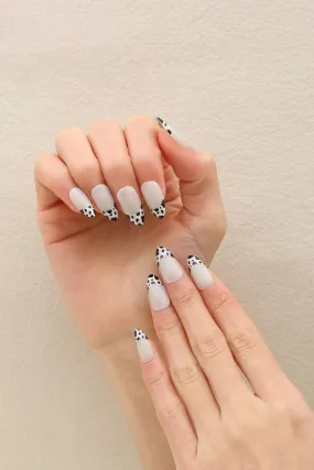 24 Pcs Press On Nails Leopard Printed False Nail