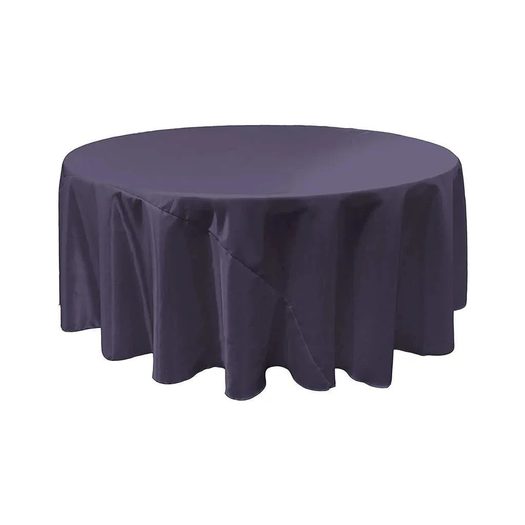 90-Inch Bridal Satin Round Tablecloth