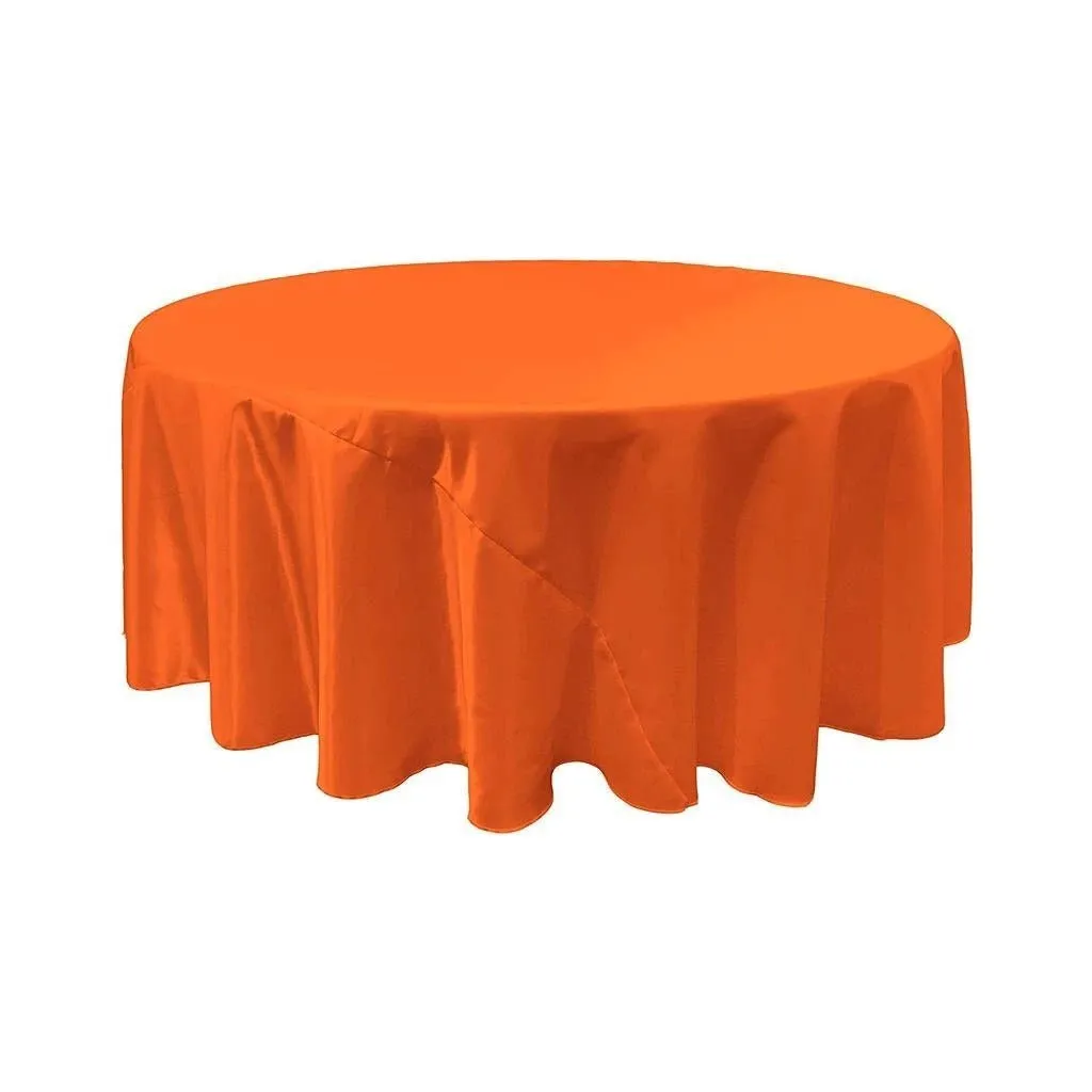 90-Inch Bridal Satin Round Tablecloth