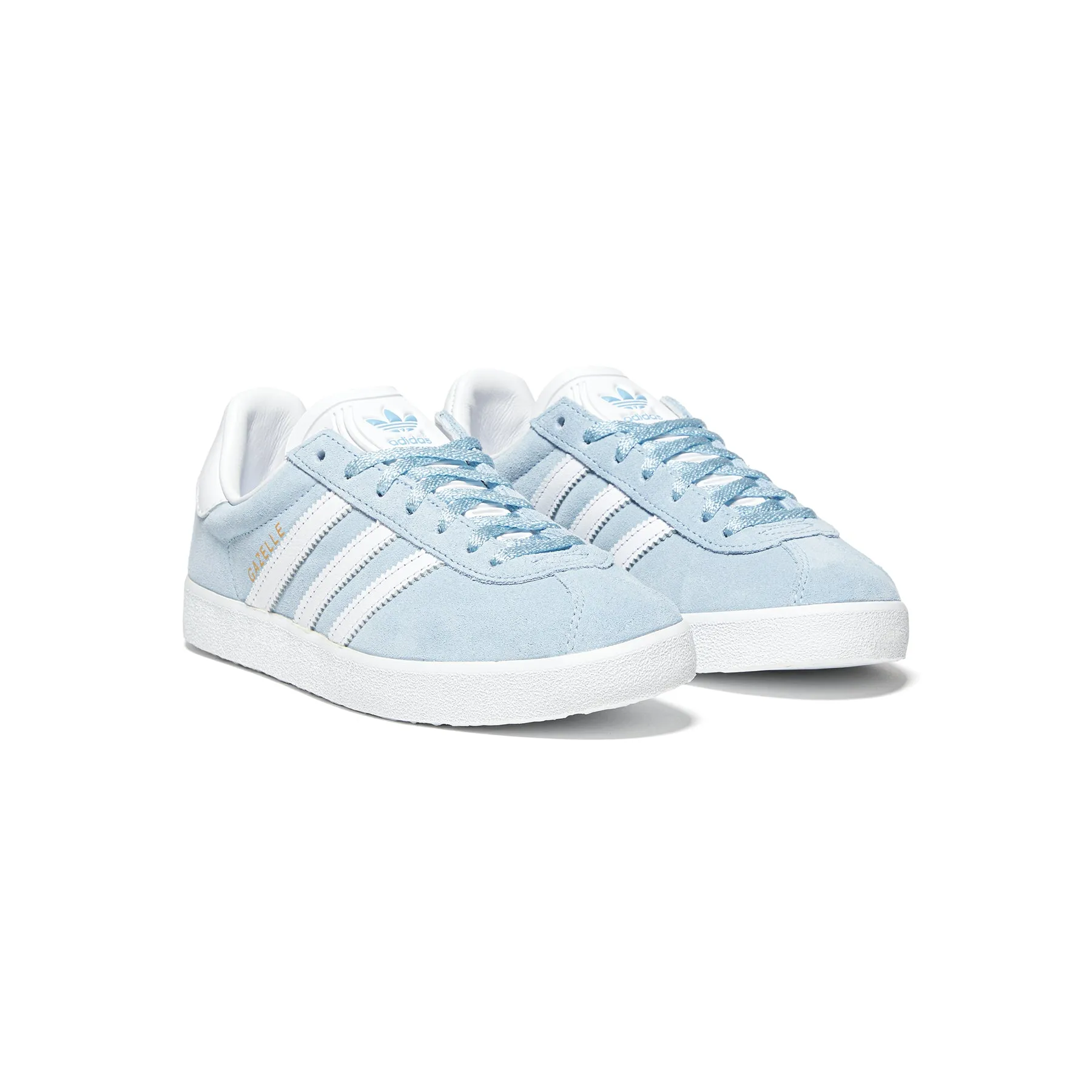 adidas Gazelle 85 (Clear Sky/Cloud White/Gold Metallic)