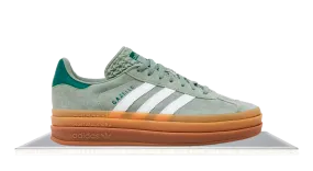 Adidas Gazelle Bold Silver Green Gum