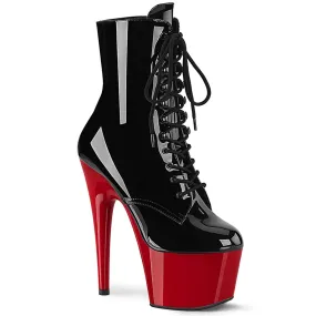 ADORE-1020 Black & Red Calf High Boots