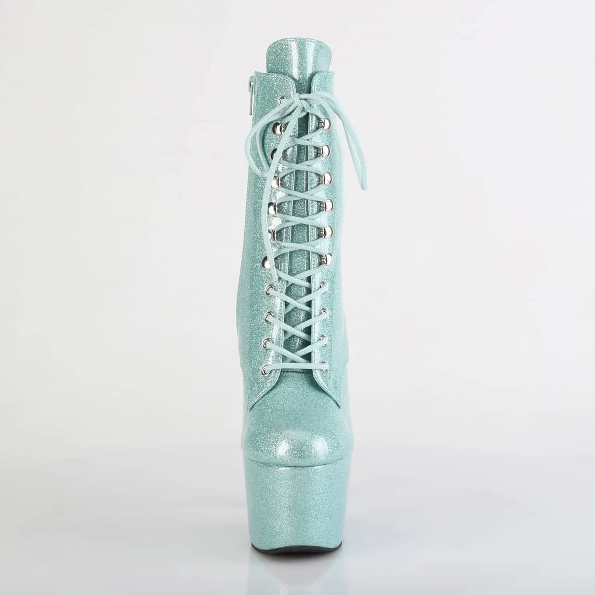 ADORE-1020GP Mint Green Glitter Calf High Boots