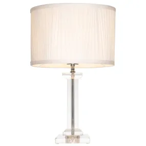 Albion Crystal With Pleated Shade Table Lamp