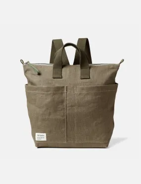 Ally Capellino Margent Farm Hemp Rucksack - Khaki Brown