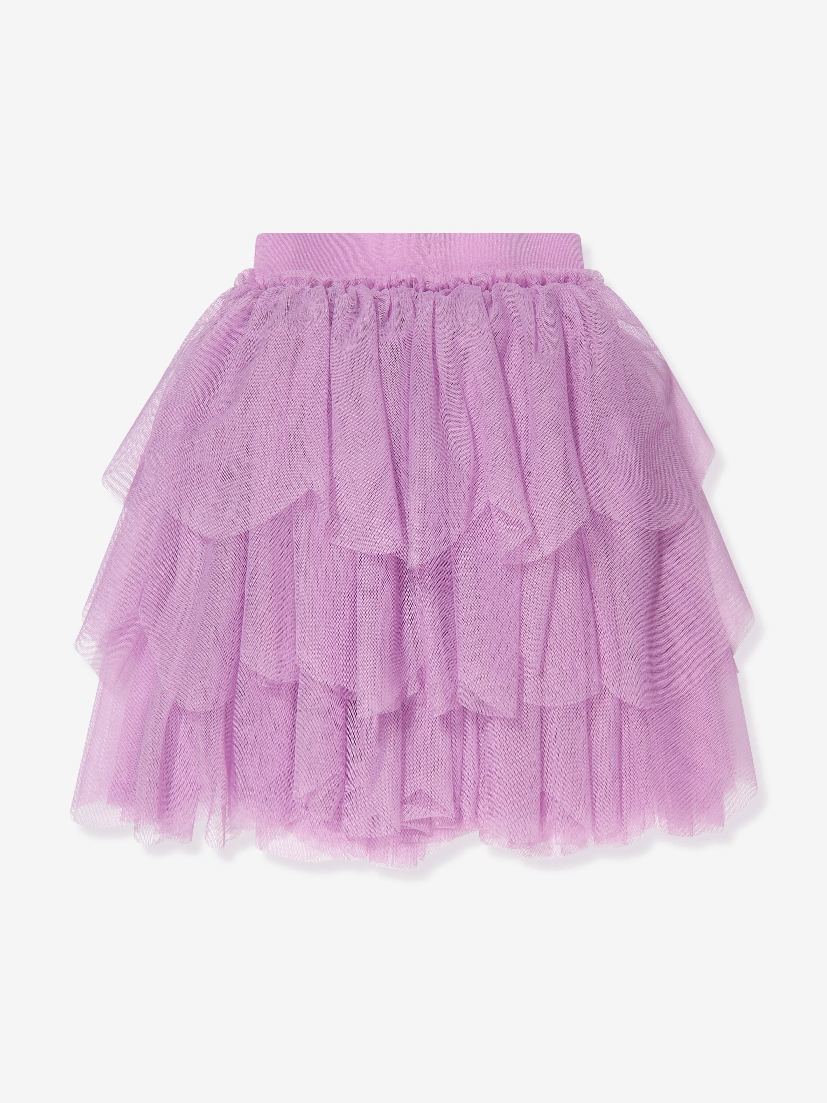 Angels Face Girls Petal Tiered Skirt in Lilac