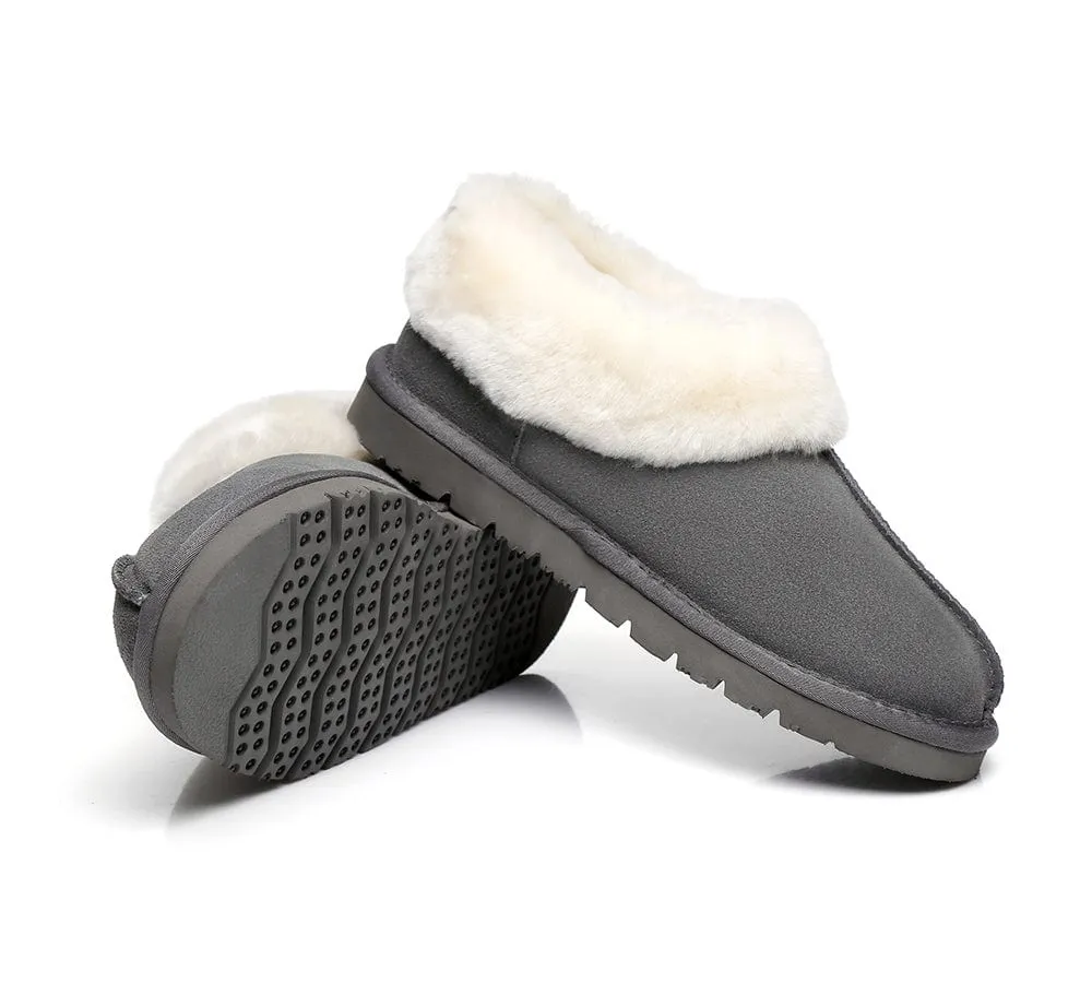 AUSTRALIAN SHEPHERD® UGG Sheepskin Wool Ankle Slippers Homey