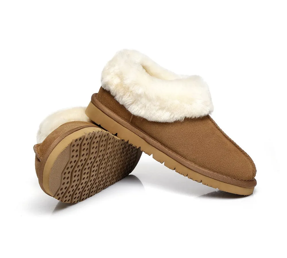 AUSTRALIAN SHEPHERD® UGG Sheepskin Wool Ankle Slippers Homey