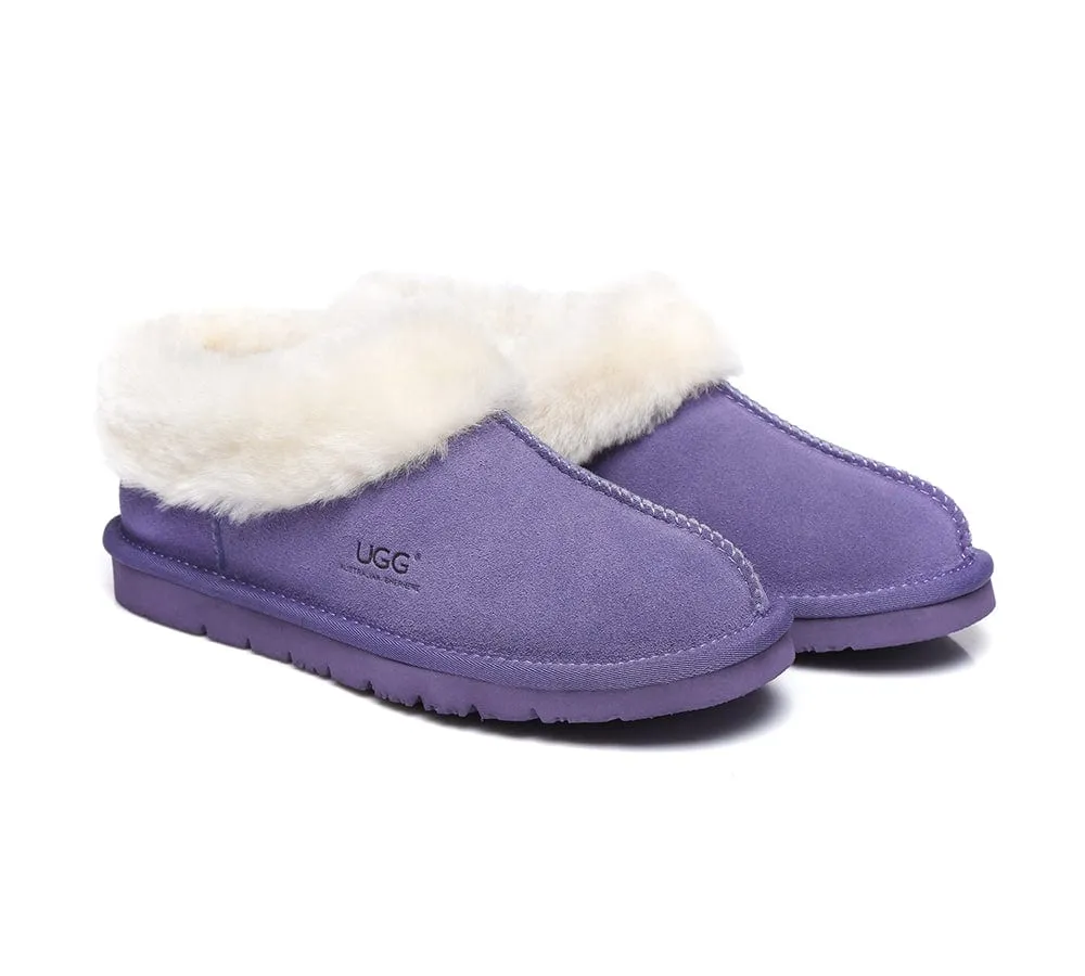 AUSTRALIAN SHEPHERD® UGG Sheepskin Wool Ankle Slippers Homey