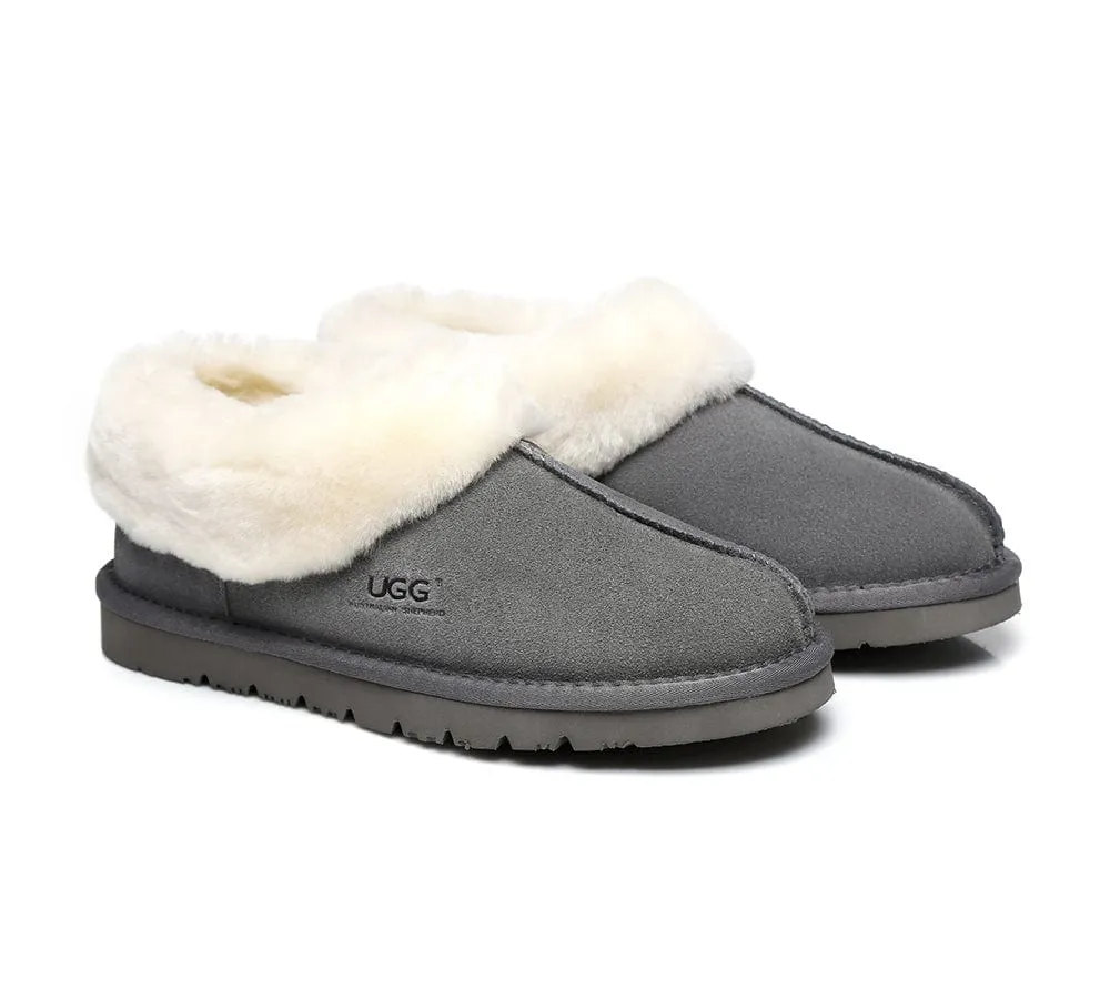 AUSTRALIAN SHEPHERD® UGG Sheepskin Wool Ankle Slippers Homey