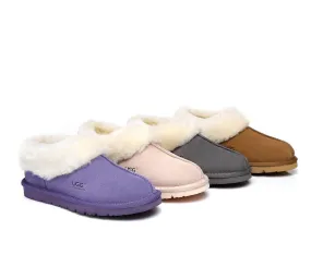 AUSTRALIAN SHEPHERD® UGG Sheepskin Wool Ankle Slippers Homey