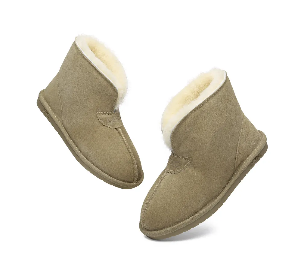 AUSTRALIAN SHEPHERD® UGG Sheepskin Wool Ankle Slippers Parker