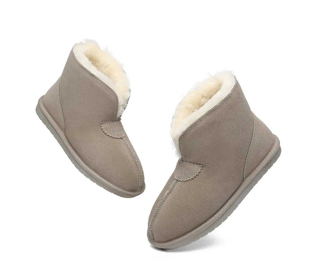 AUSTRALIAN SHEPHERD® UGG Sheepskin Wool Ankle Slippers Parker