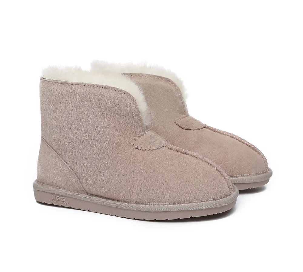 AUSTRALIAN SHEPHERD® UGG Sheepskin Wool Ankle Slippers Parker