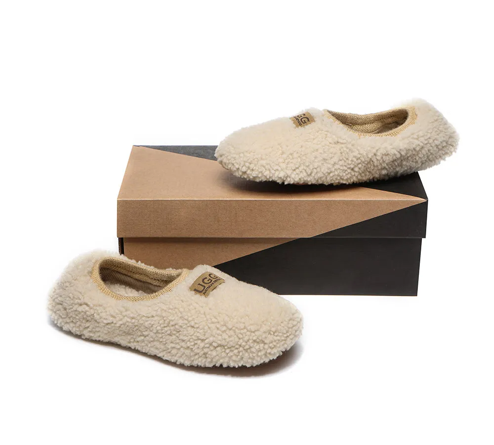 AUSTRALIAN SHEPHERD® UGG Women Curly Wool Slippers Lucina