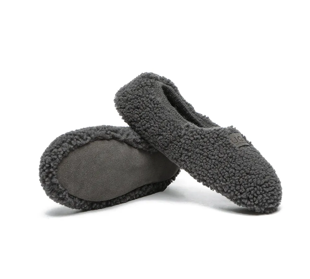 AUSTRALIAN SHEPHERD® UGG Women Curly Wool Slippers Lucina