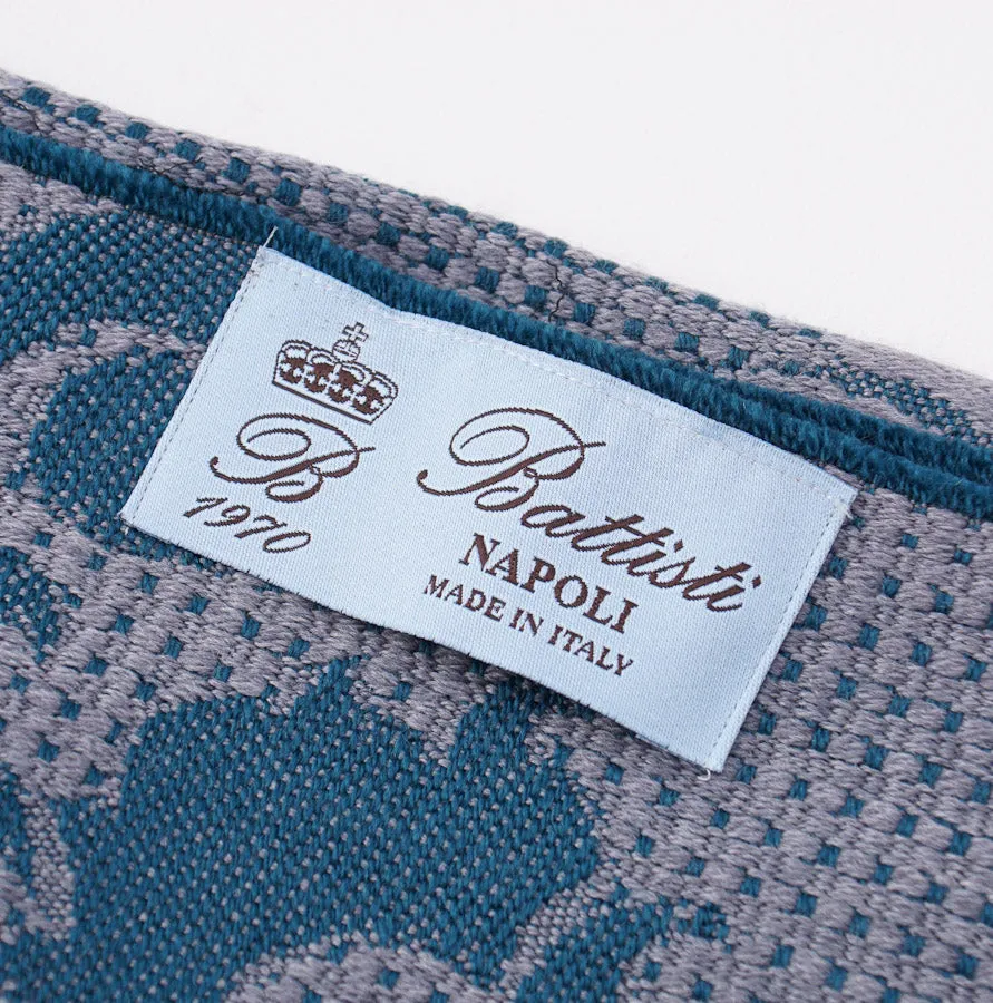 Battisti Paisley Jacquard Wool Throw Blanket