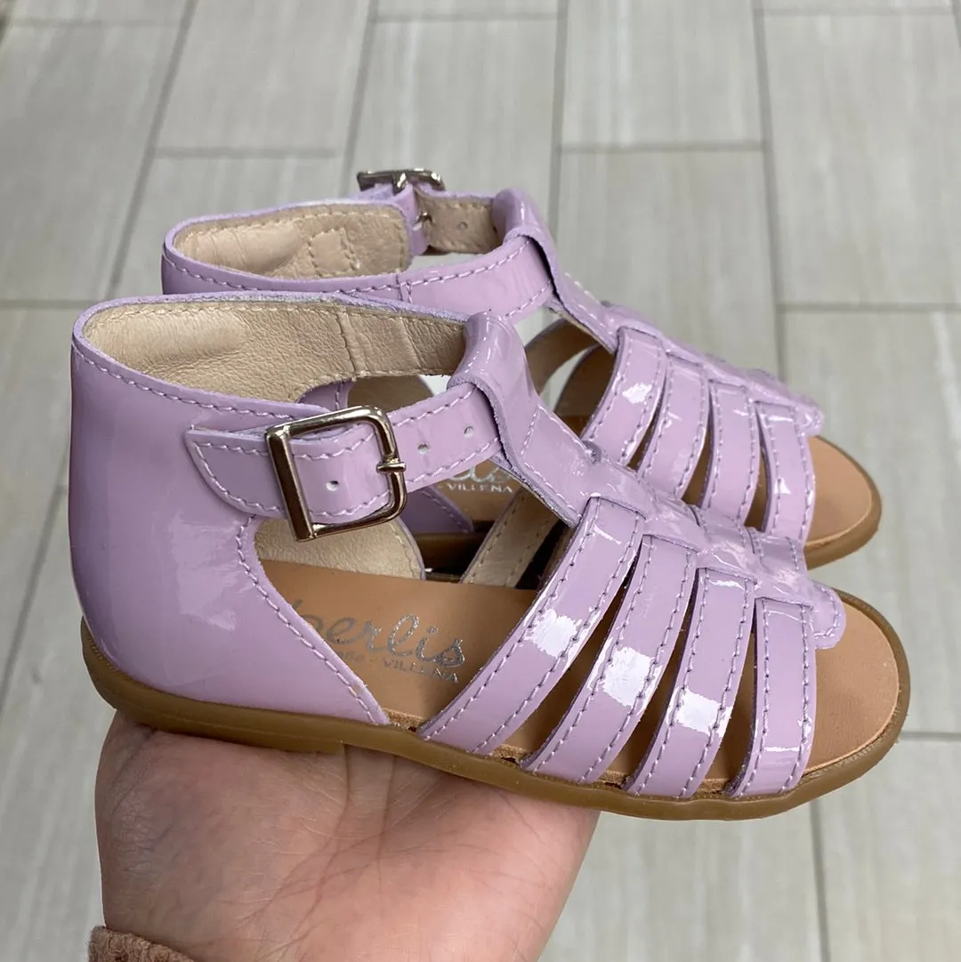 Beberlis Lilac Patent Gladiator Baby Sandal