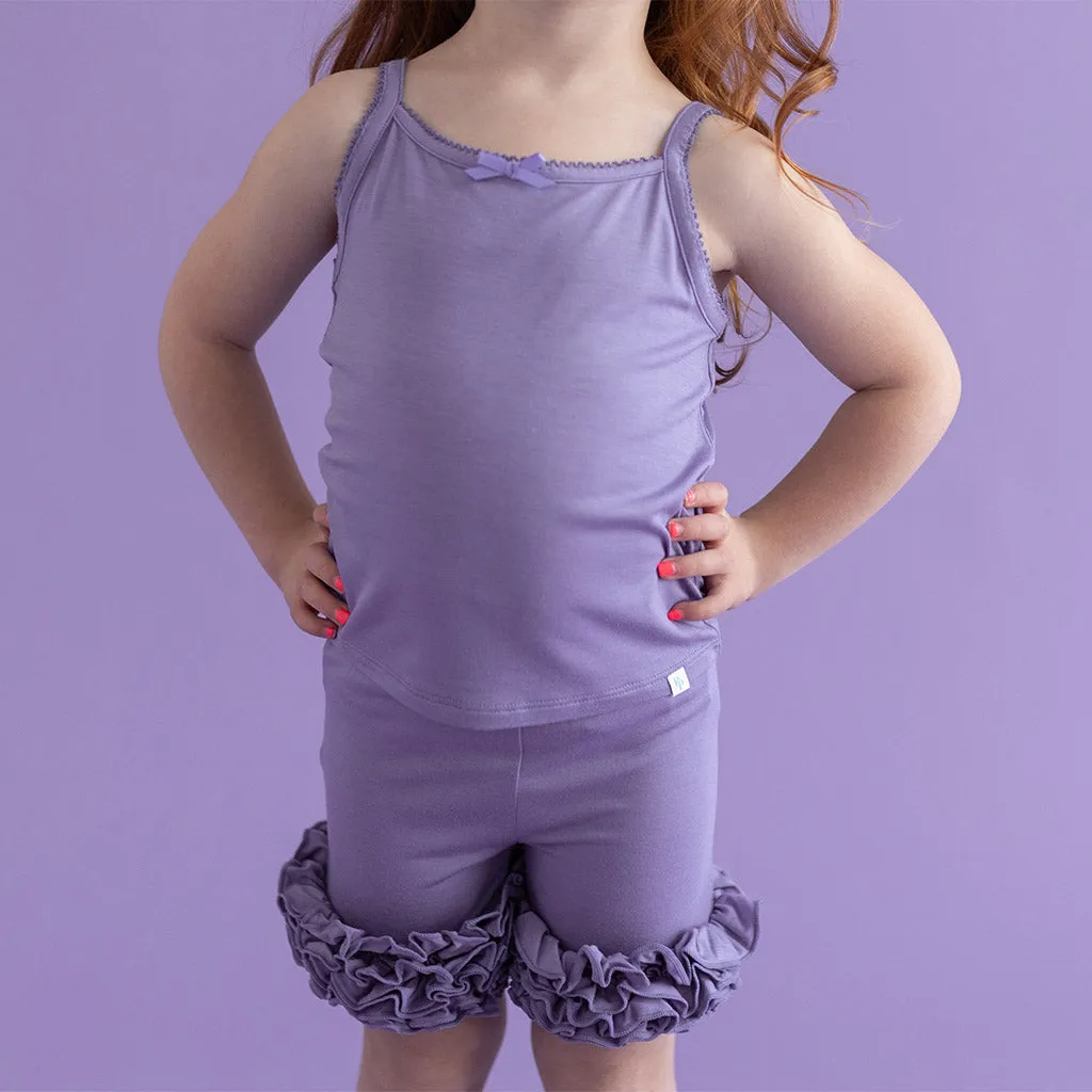 Bonny Purple Girls' Picot Cami