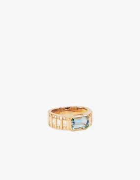 Calm Your Soul Topaz Ring - 18K Gold Vermeil