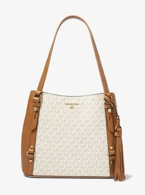 Carrie Large Logo Shoulder Bag