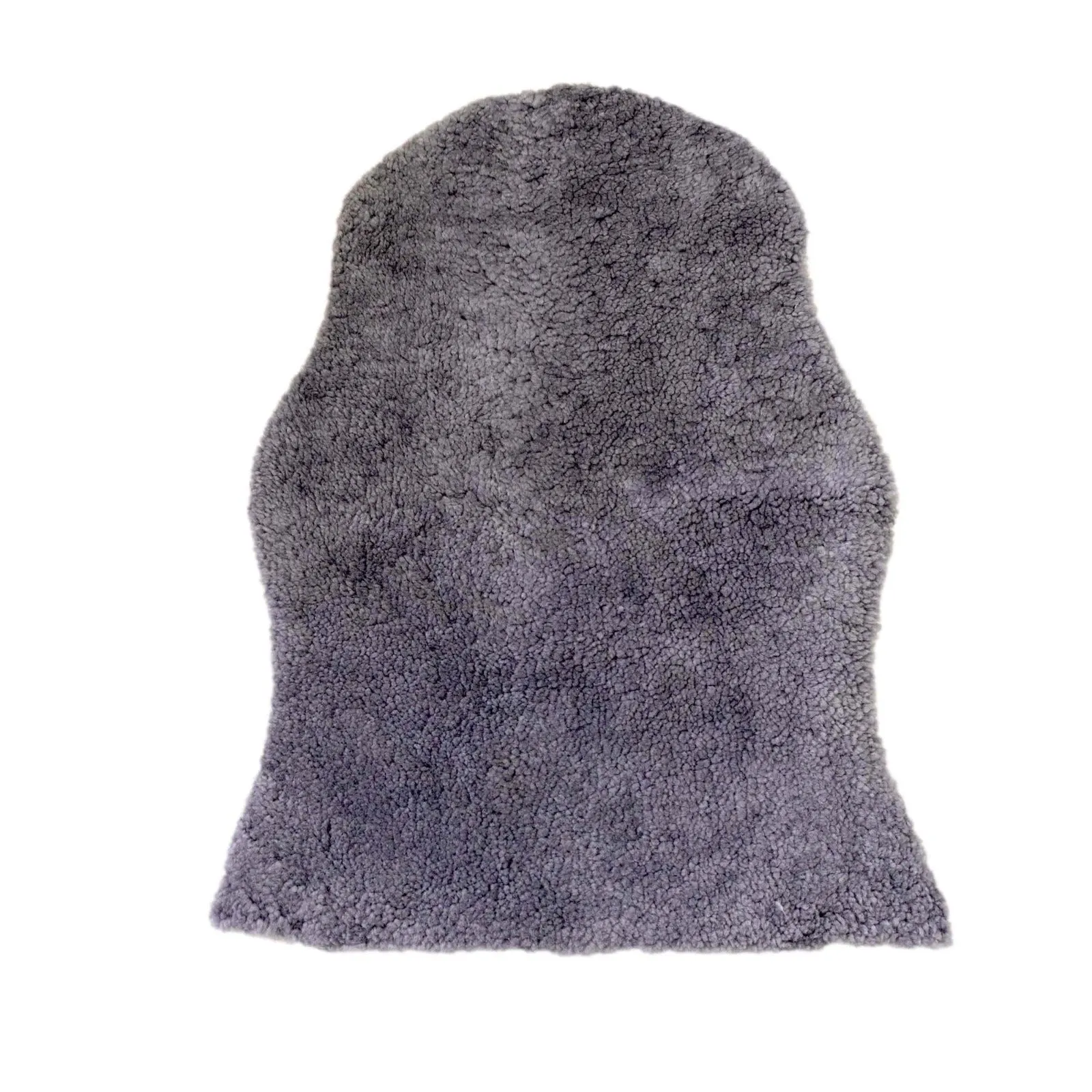 Charcoal Grey Curly Wool Sheepskin Rugs