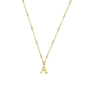 ChloBo Initial Pendant Necklace Gold Plated