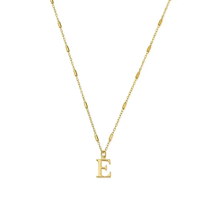 ChloBo Initial Pendant Necklace Gold Plated