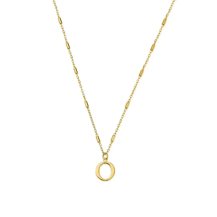 ChloBo Initial Pendant Necklace Gold Plated