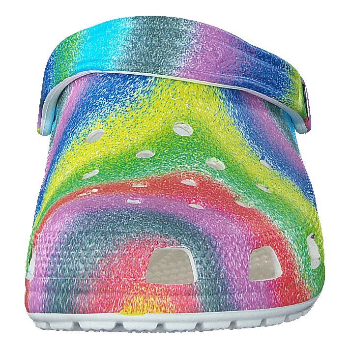 Classic Spray Dye Clog White/multi