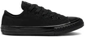 Converse Youth Chuck Taylor All Star Low Top Black Monochrome