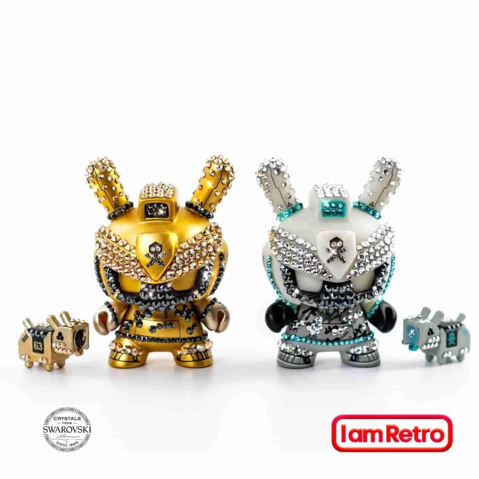 Crystal Gold Baby TEQ 63 Dunny by Quiccs Embellished with crystals from Swarovski®