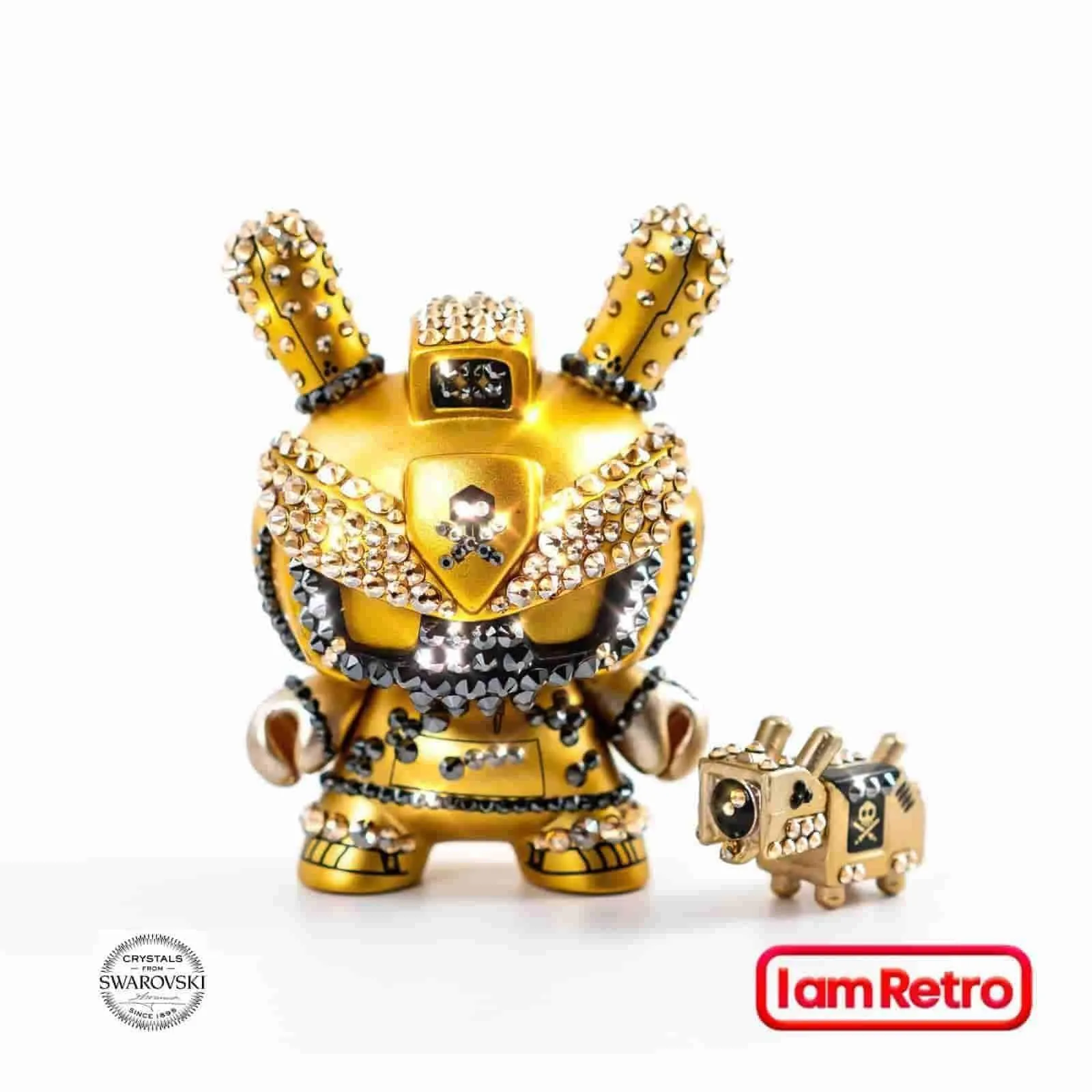 Crystal Gold Baby TEQ 63 Dunny by Quiccs Embellished with crystals from Swarovski®