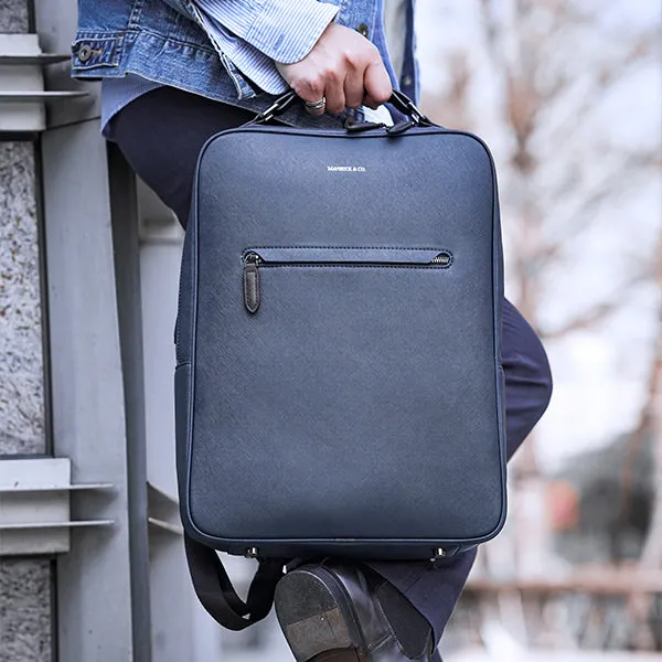 Earthen Recycled Leather Backpack