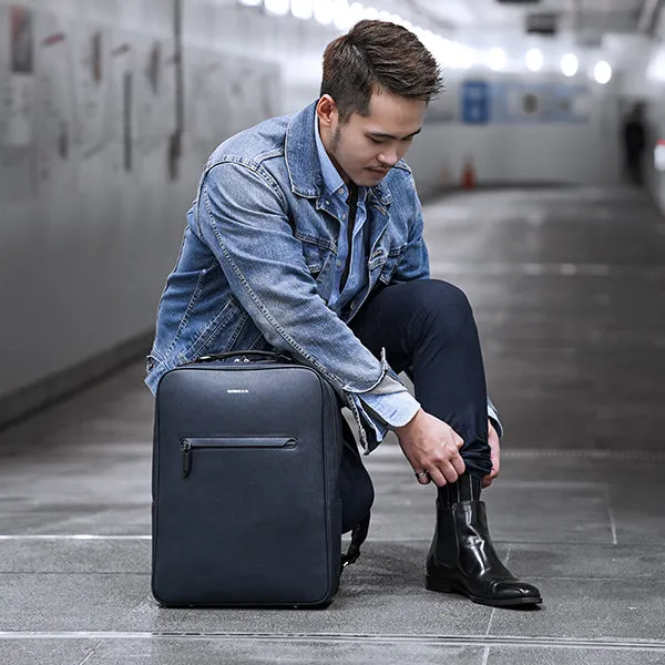 Earthen Recycled Leather Backpack