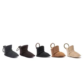 EVERAU® UGG Boot Sheepskin Wool Bootie Keyring