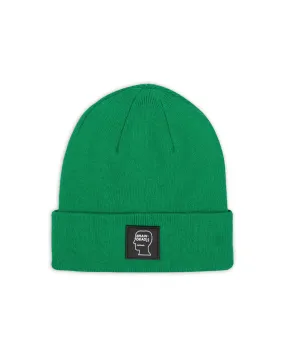 Fw22 Logo Head Wool Beanie - Kelly Green