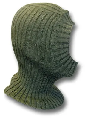 GREEN WOOL BALACLAVA