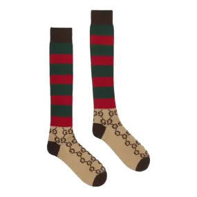 Gucci GG Striped Wool Socks