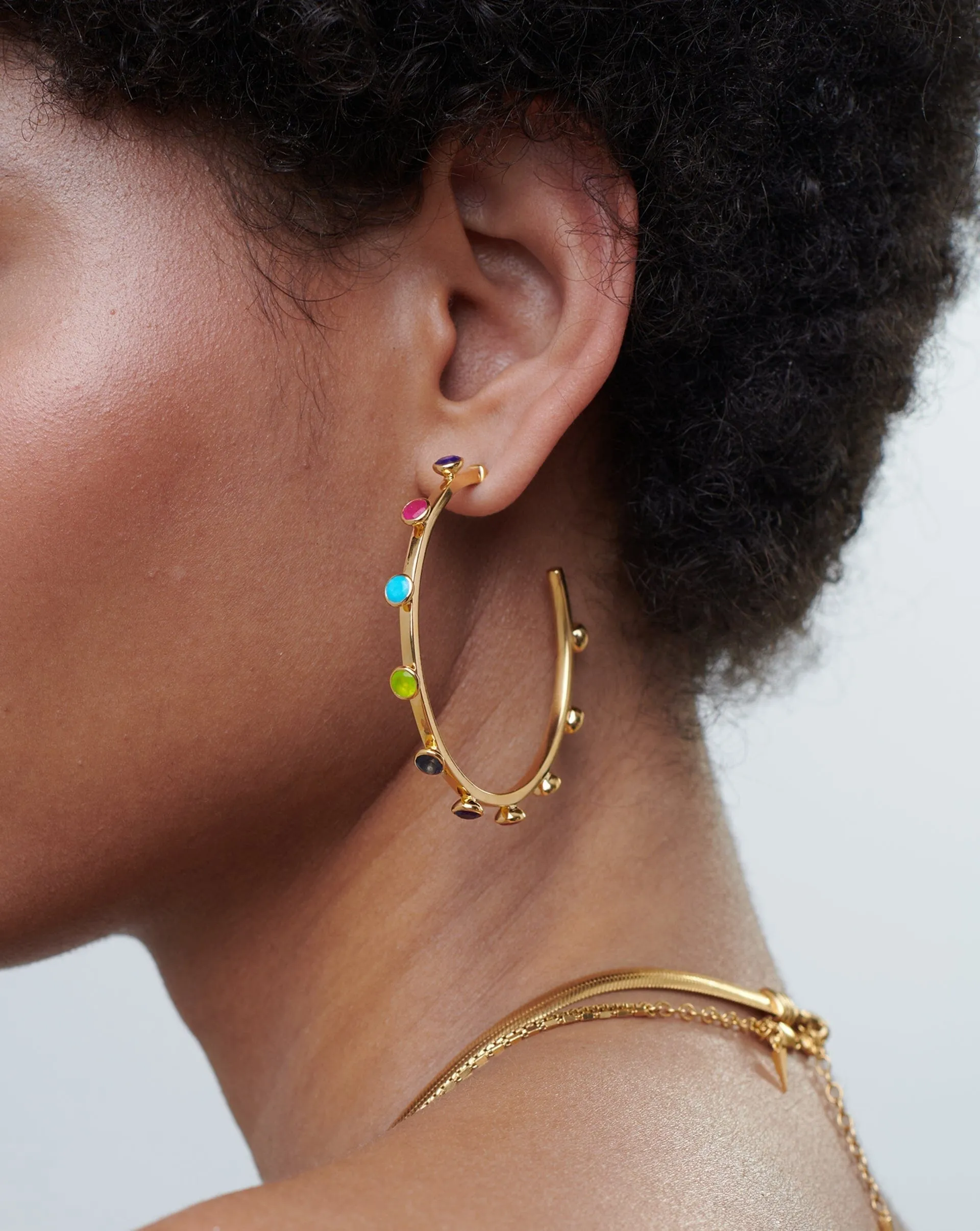 Hot Rox Oversized Hoop Earrings