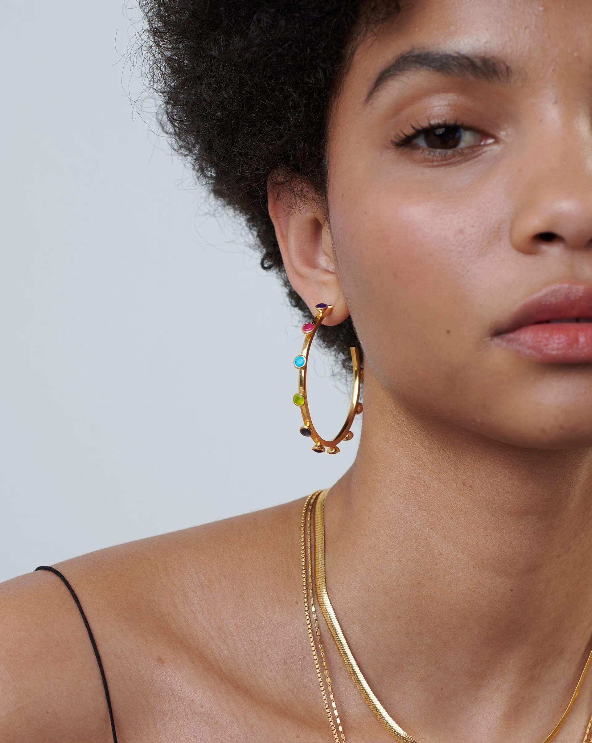 Hot Rox Oversized Hoop Earrings