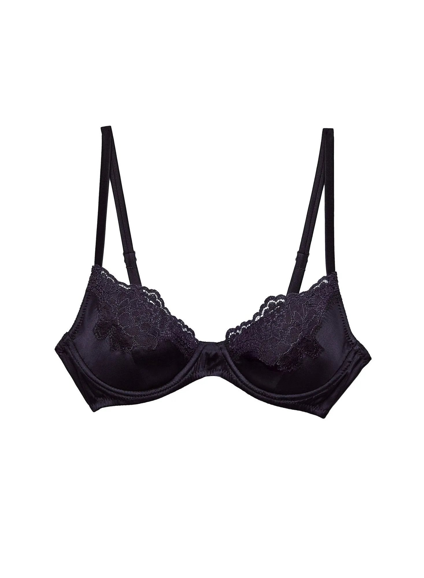 James Lace Lined Demi Bra