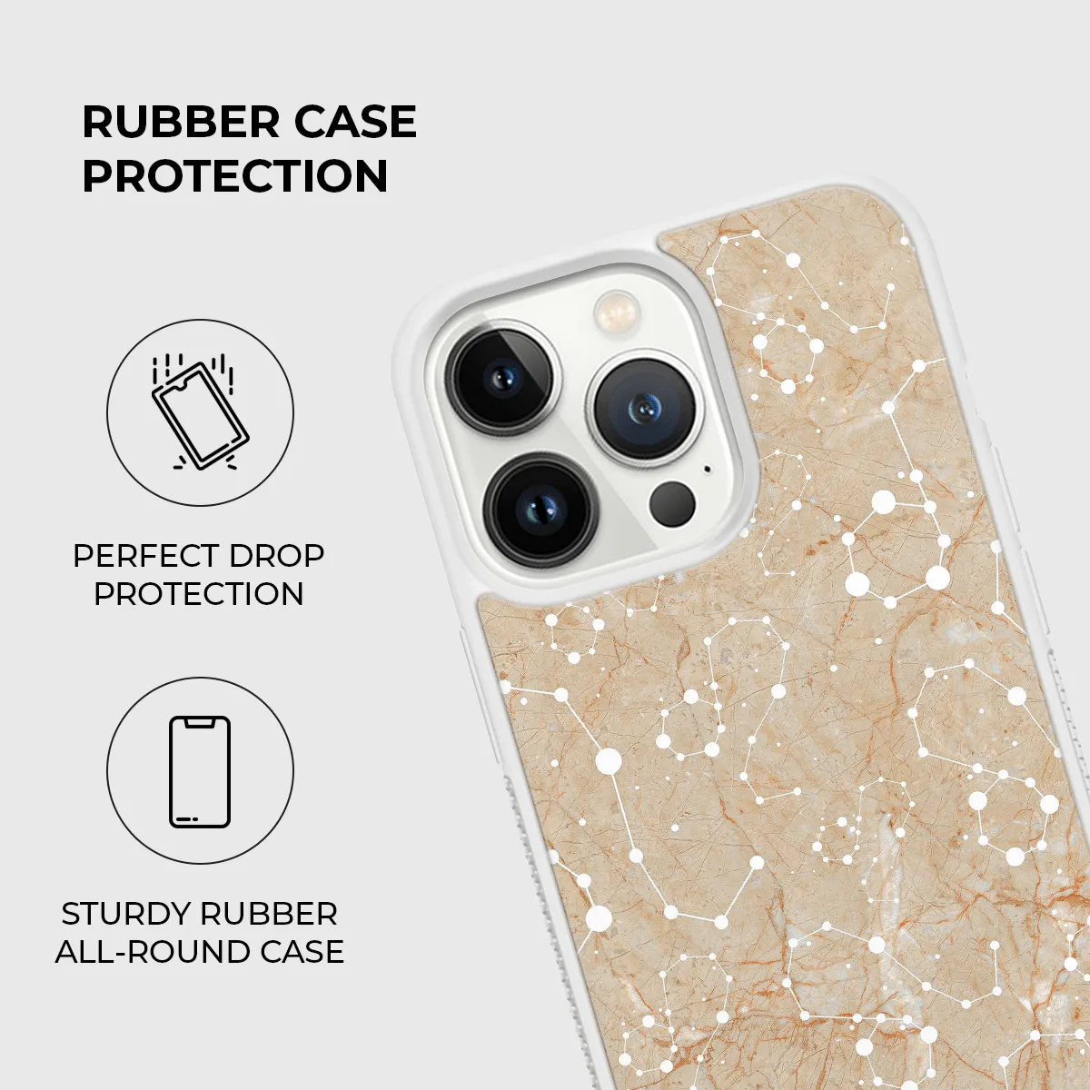 Leo Zodiac Rubber Phone Case