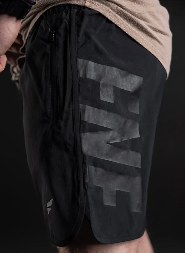 MEN'S APEX SHORTS 2.0 - (PRINTED FNF) BLACK