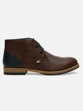 Men's Brown Round Toe Boot (IX1020)