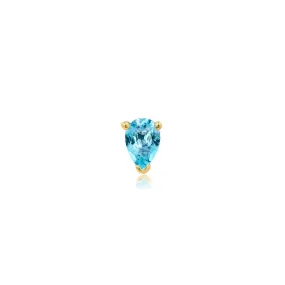 Mini Pear-Shaped Blue Topaz