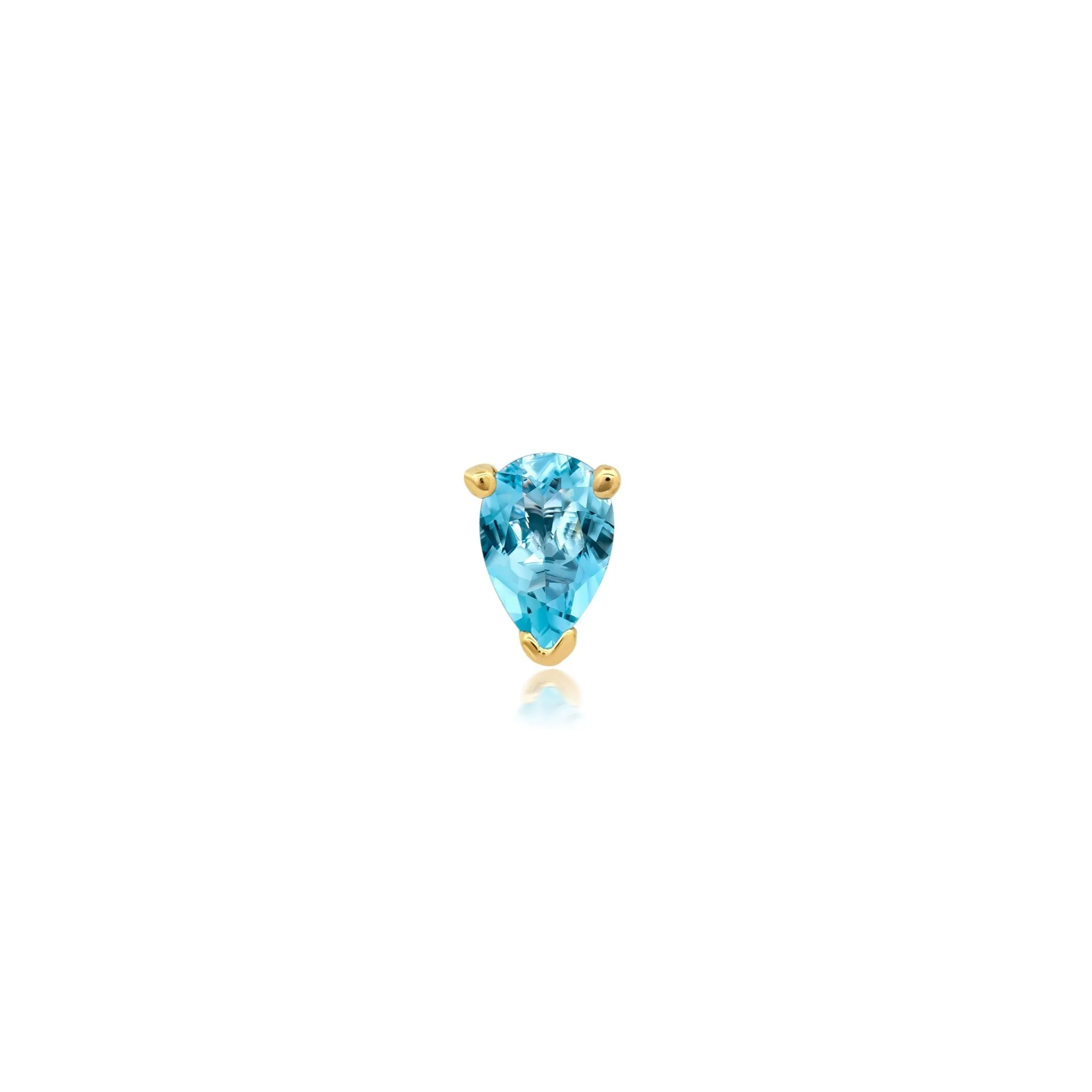 Mini Pear-Shaped Blue Topaz