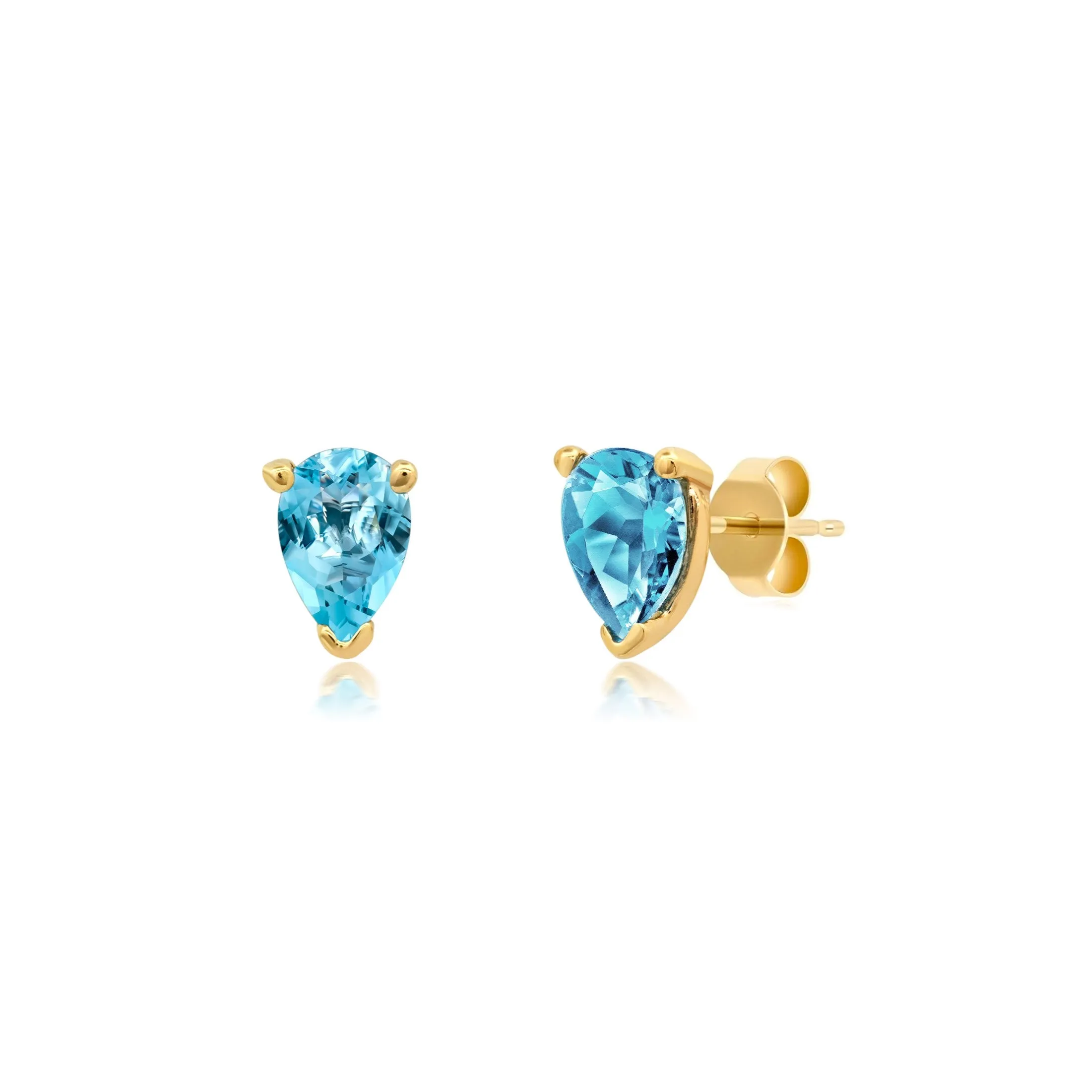 Mini Pear-Shaped Blue Topaz