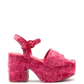 Miso Sandal In Rose Agami Velvet