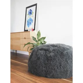 Mongolian Lambskin Bean bag - Charcoal